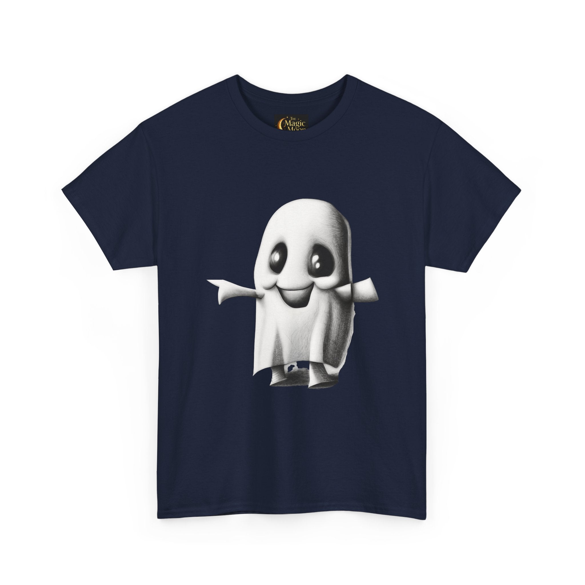 Cute Ghost T-Shirt — Adorable Cartoon Ghost Tee for Halloween & Everyday