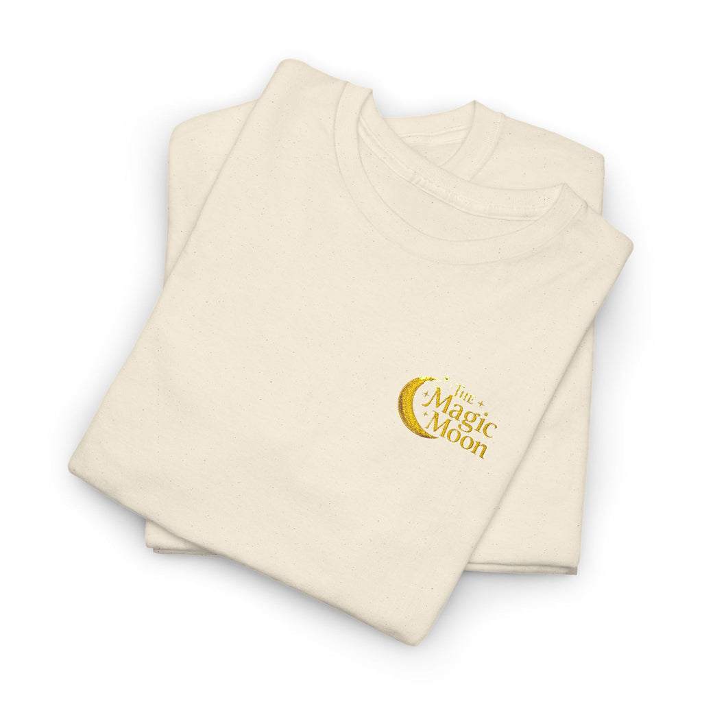 Moon & Stars Graphic Tee — "Choose Happy" Inspirational Cotton T-Shirt