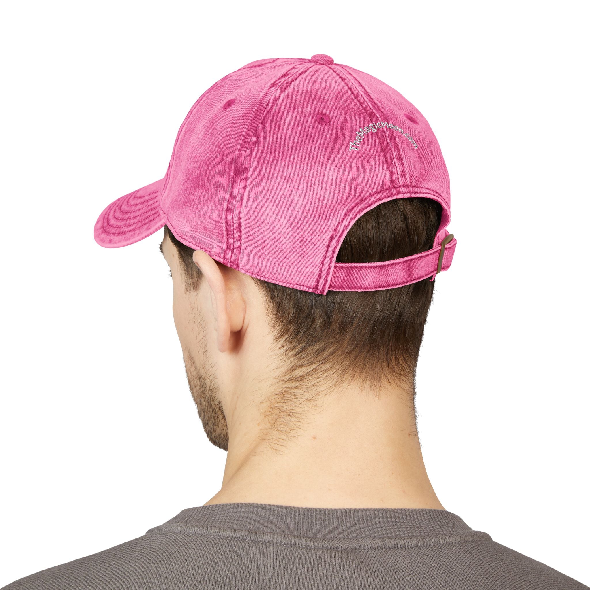 Vintage Embroidered Cap – "The Magic Moon" Distressed Baseball Hat