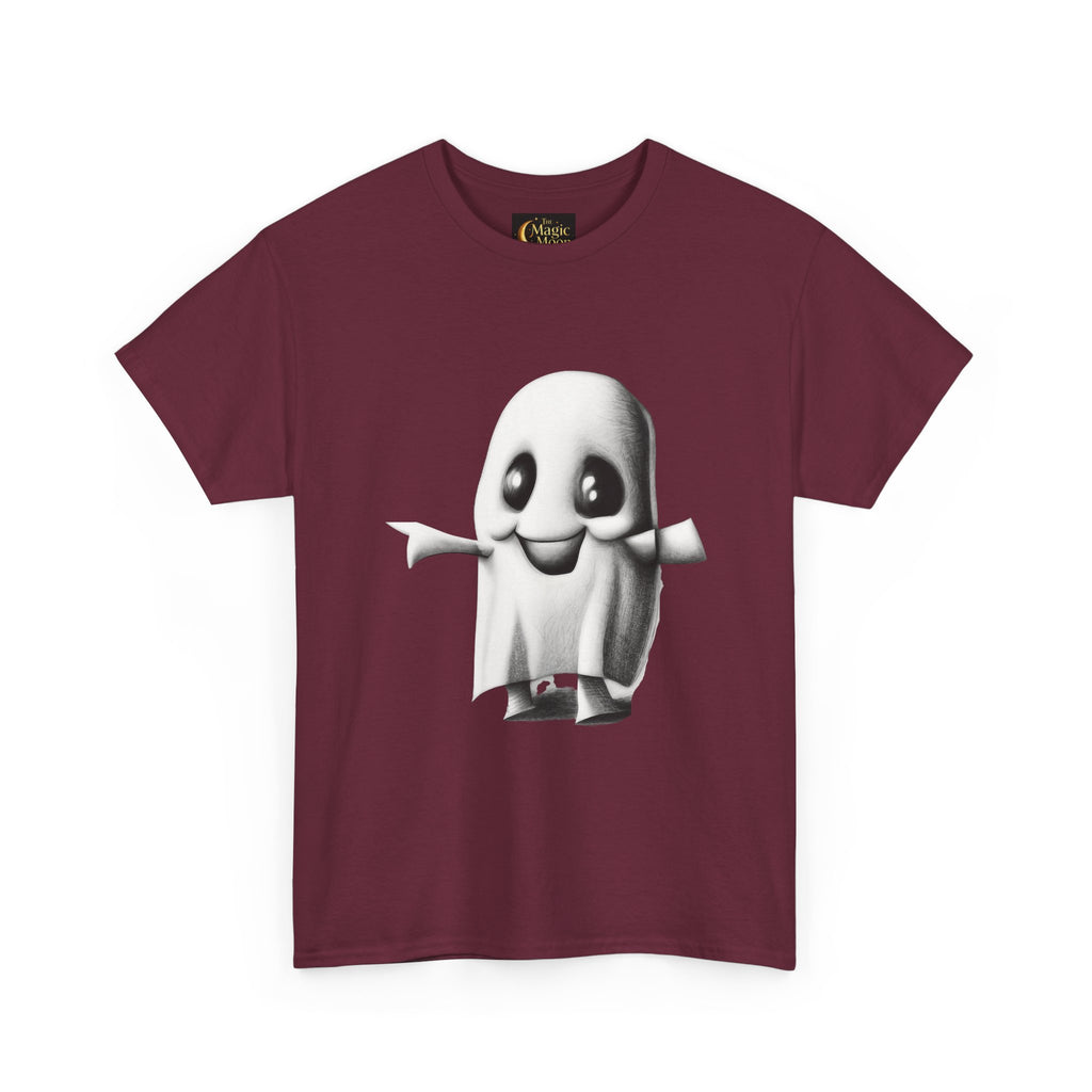 Cute Ghost T-Shirt — Adorable Cartoon Ghost Tee for Halloween & Everyday