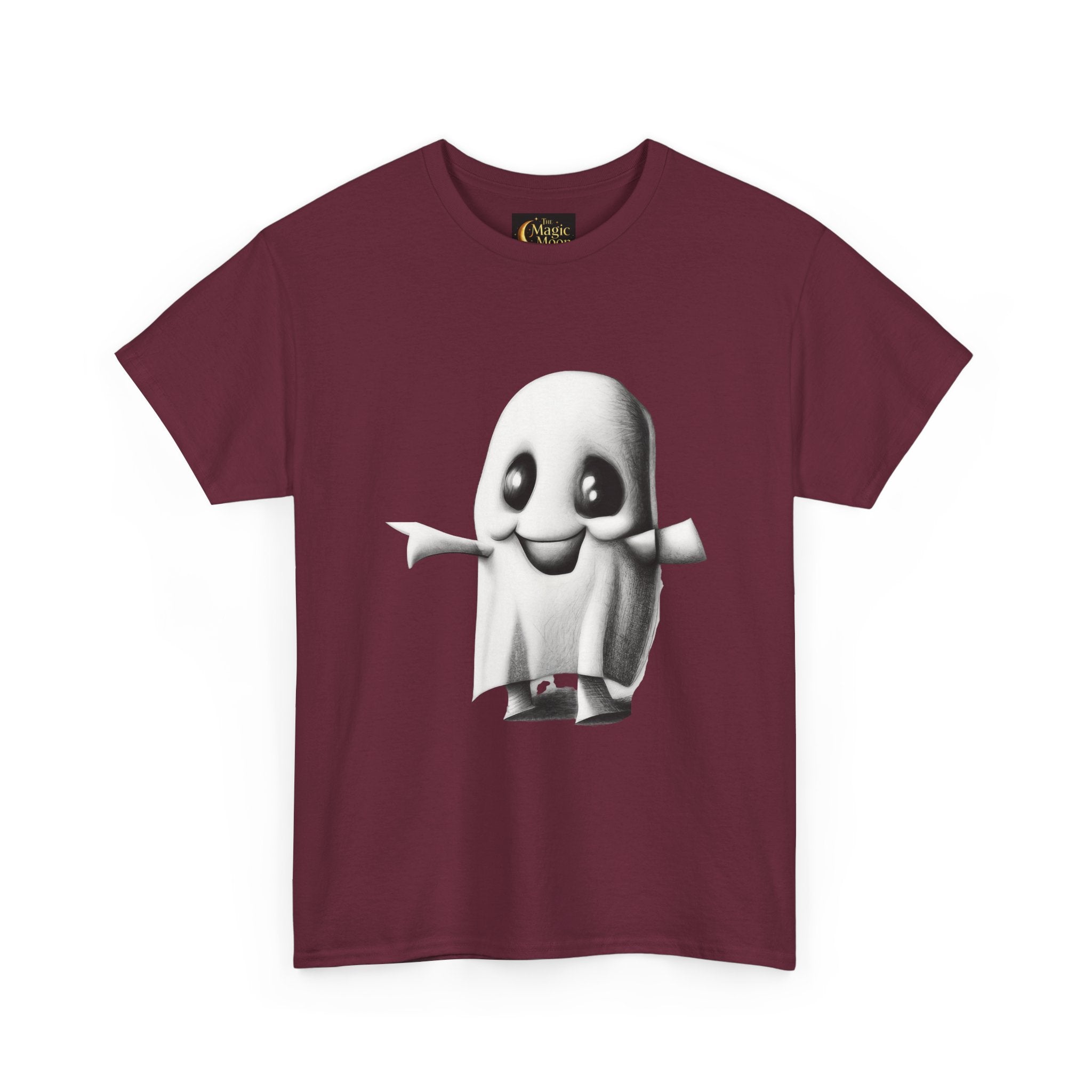 Cute Ghost T-Shirt — Adorable Cartoon Ghost Tee for Halloween & Everyday