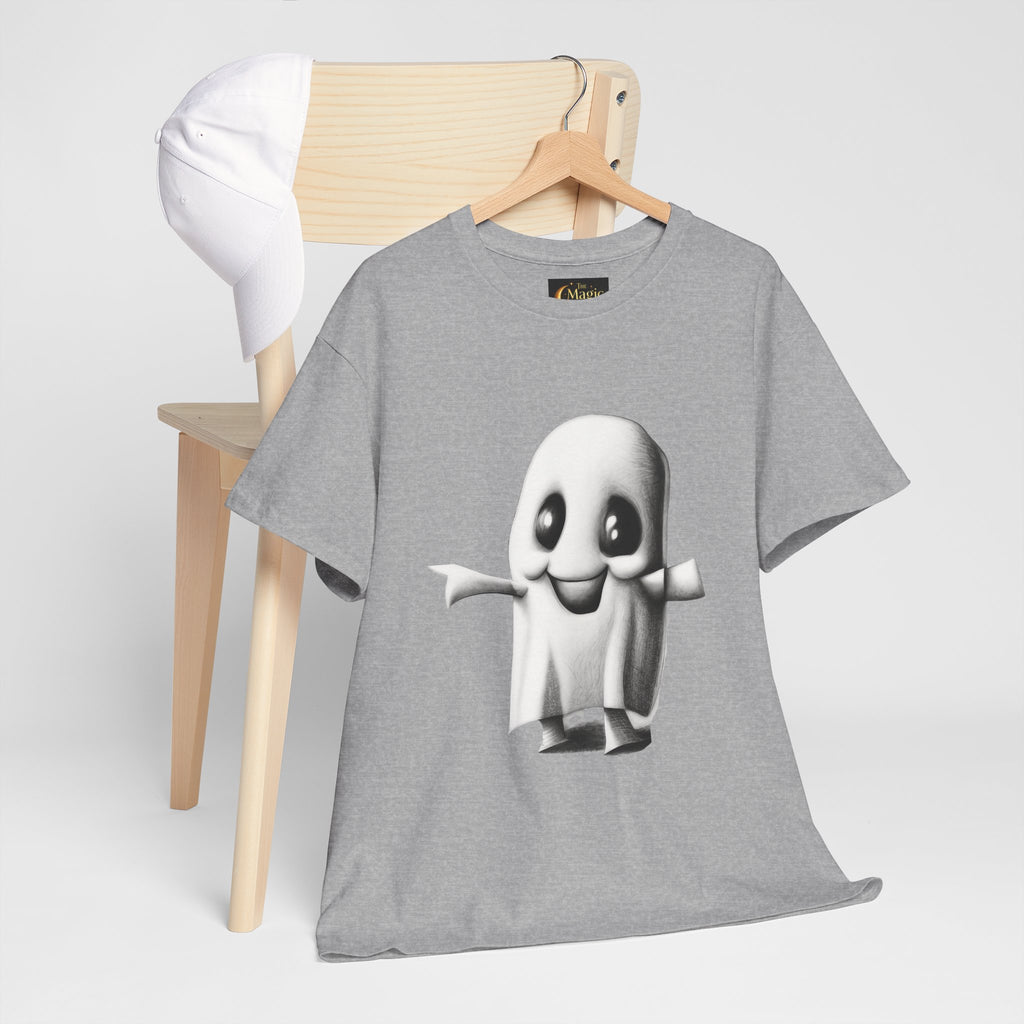 Cute Ghost T-Shirt — Adorable Cartoon Ghost Tee for Halloween & Everyday