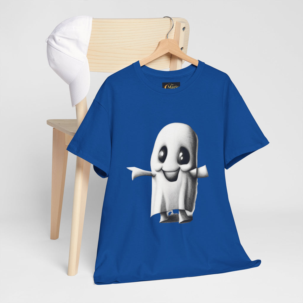 Cute Ghost T-Shirt — Adorable Cartoon Ghost Tee for Halloween & Everyday