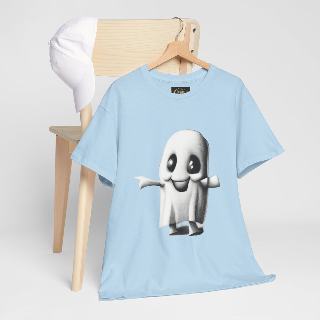 Cute Ghost T-Shirt — Adorable Cartoon Ghost Tee for Halloween & Everyday