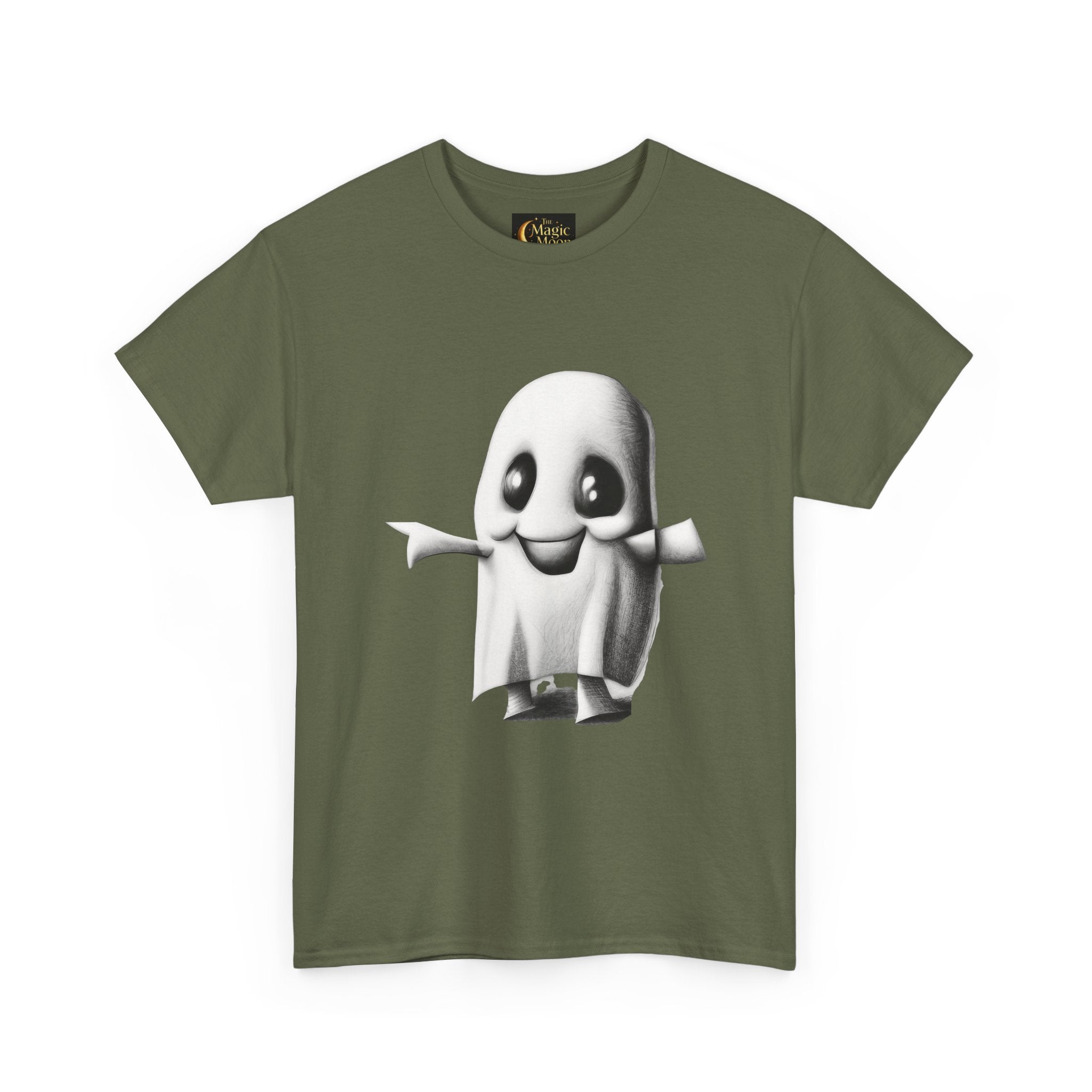 Cute Ghost T-Shirt — Adorable Cartoon Ghost Tee for Halloween & Everyday