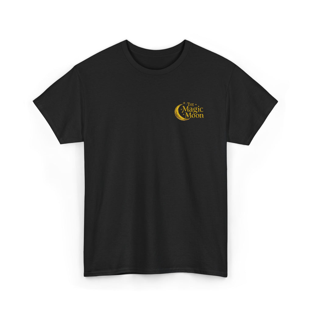Moon & Stars Graphic Tee — "Choose Happy" Inspirational Cotton T-Shirt