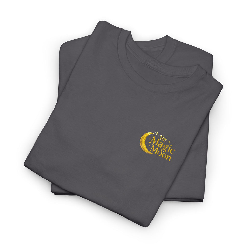 Moon & Stars Graphic Tee — "Choose Happy" Inspirational Cotton T-Shirt