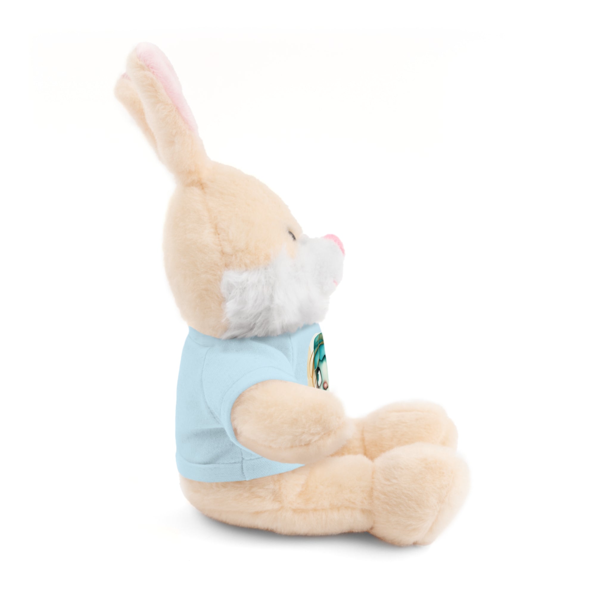 Personalized Plush Bear with Custom Tee — Cute Cartoon Portrait