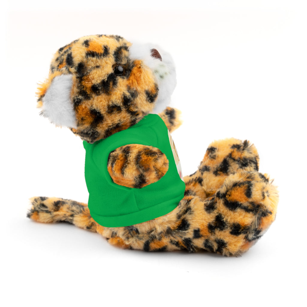 Personalized Plush Bear with Custom Tee — Cute Cartoon Portrait