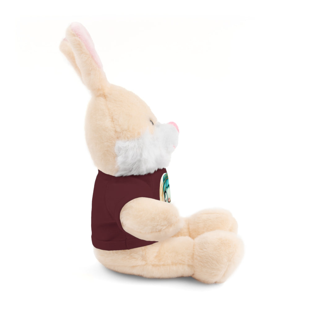 Personalized Plush Bear with Custom Tee — Cute Cartoon Portrait