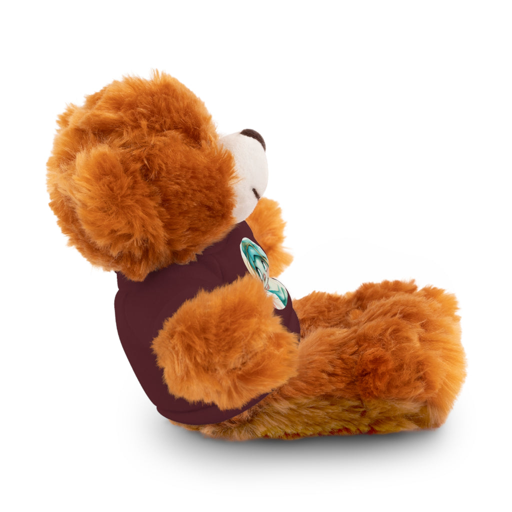 Personalized Plush Bear with Custom Tee — Cute Cartoon Portrait