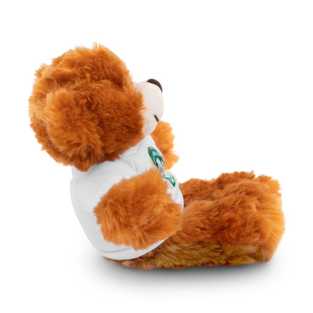 Personalized Plush Bear with Custom Tee — Cute Cartoon Portrait