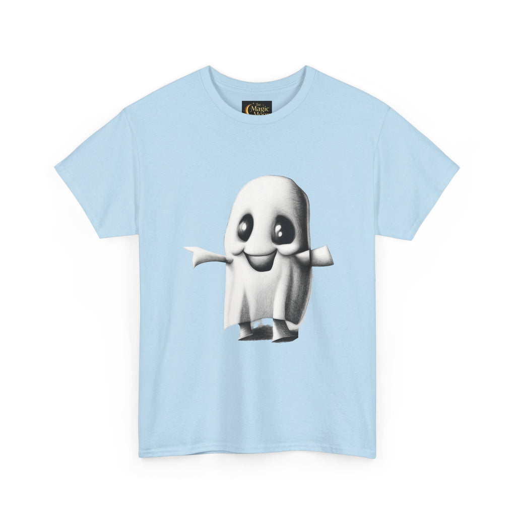 Cute Ghost T-Shirt — Adorable Cartoon Ghost Tee for Halloween & Everyday