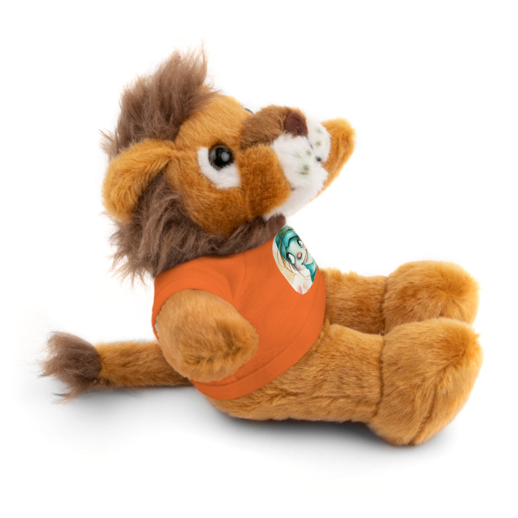 Personalized Plush Bear with Custom Tee — Cute Cartoon Portrait