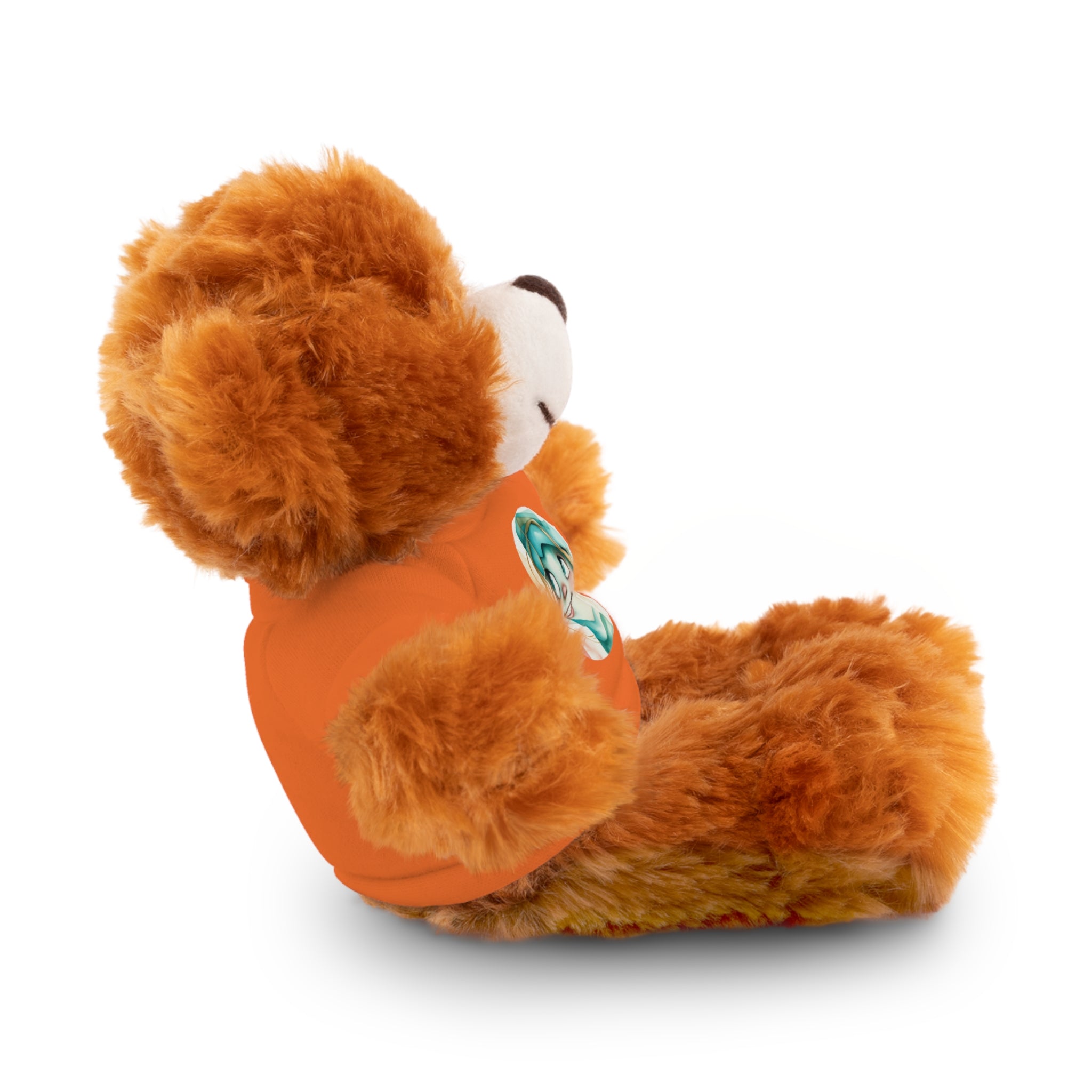 Personalized Plush Bear with Custom Tee — Cute Cartoon Portrait
