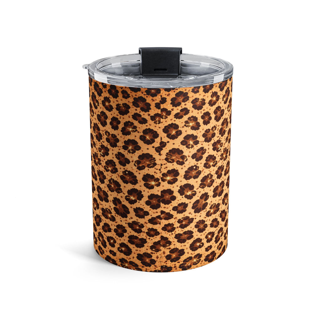 Leopard Print 10oz Tumbler — “I’m Not Responsible for What My Face Does When You Talk” Insulated Drink Cup