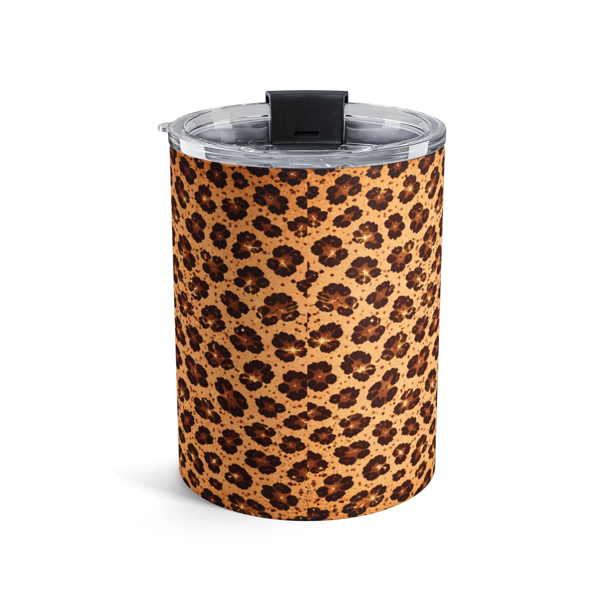 Leopard Print 10oz Tumbler — “I’m Not Responsible for What My Face Does When You Talk” Insulated Drink Cup