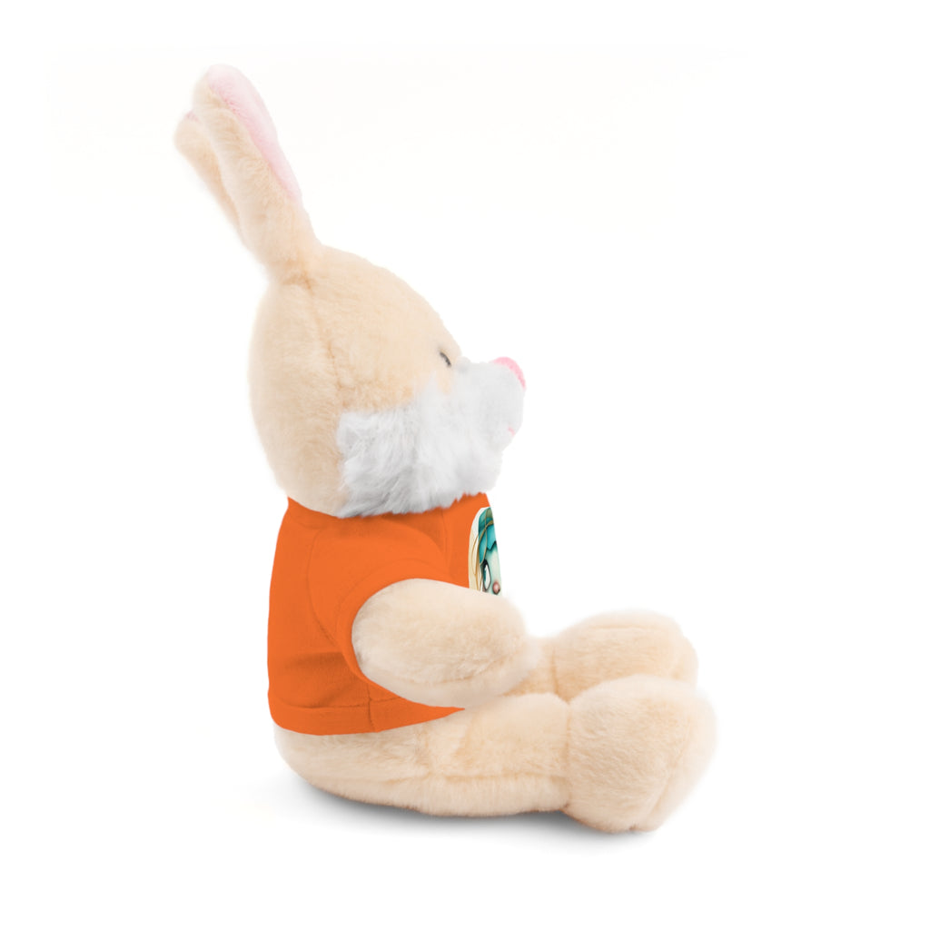 Personalized Plush Bear with Custom Tee — Cute Cartoon Portrait