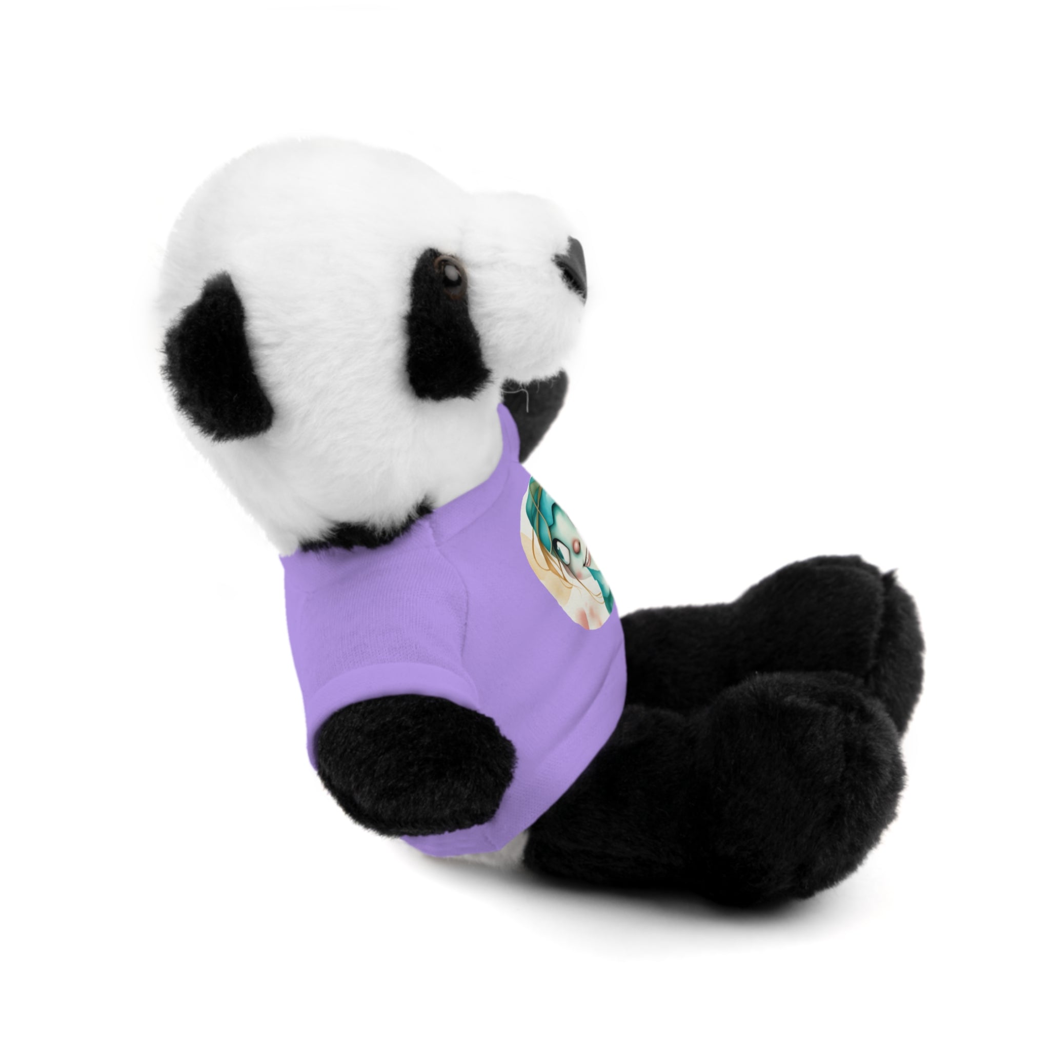 Personalized Plush Bear with Custom Tee — Cute Cartoon Portrait