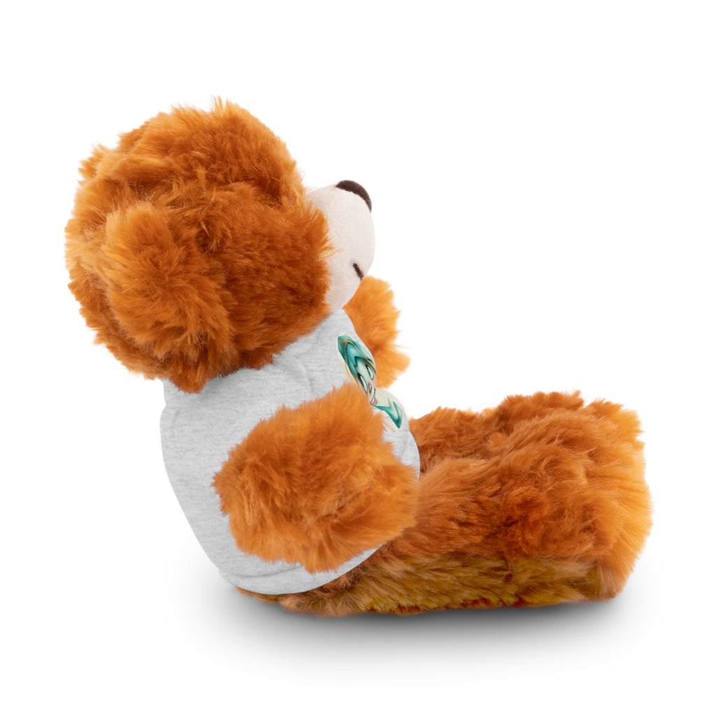 Personalized Plush Bear with Custom Tee — Cute Cartoon Portrait