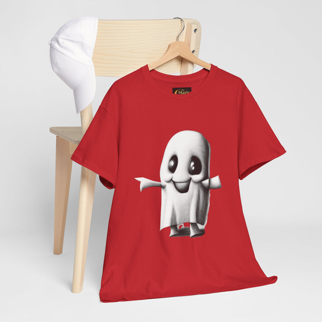 Cute Ghost T-Shirt — Adorable Cartoon Ghost Tee for Halloween & Everyday