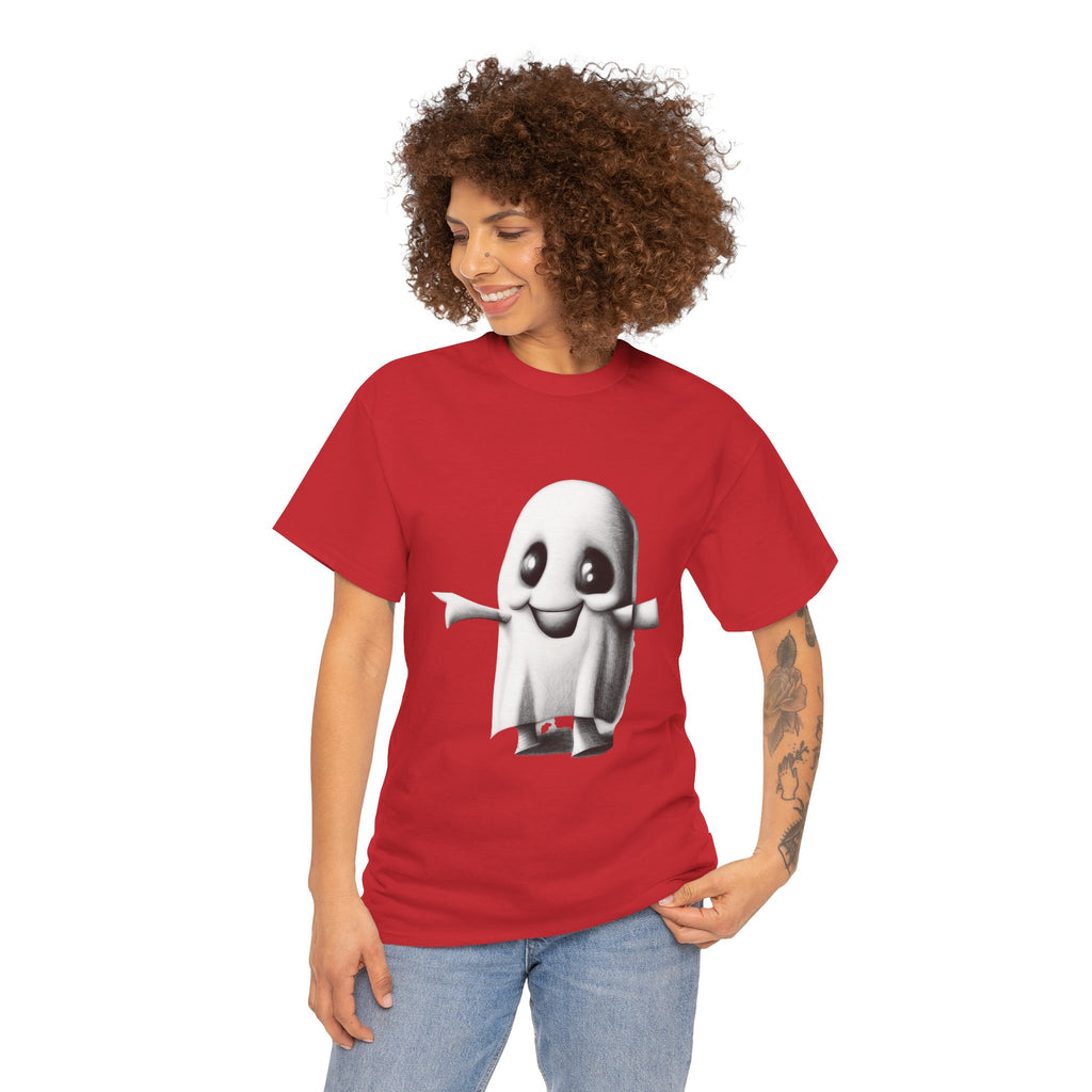 Cute Ghost T-Shirt — Adorable Cartoon Ghost Tee for Halloween & Everyday