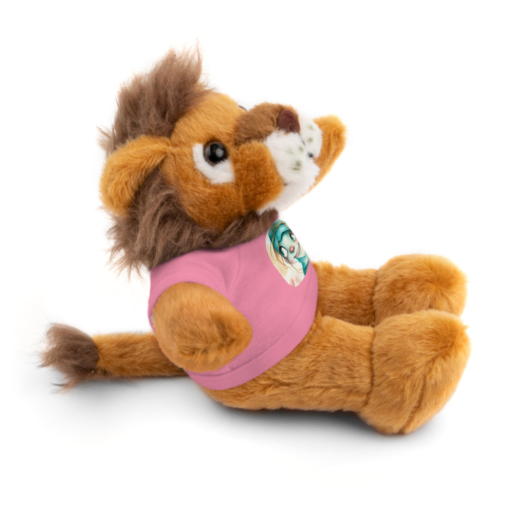 Personalized Plush Bear with Custom Tee — Cute Cartoon Portrait