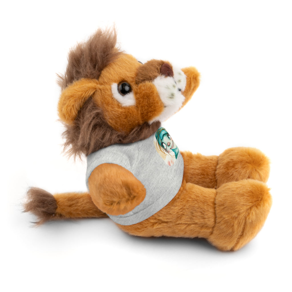 Personalized Plush Bear with Custom Tee — Cute Cartoon Portrait