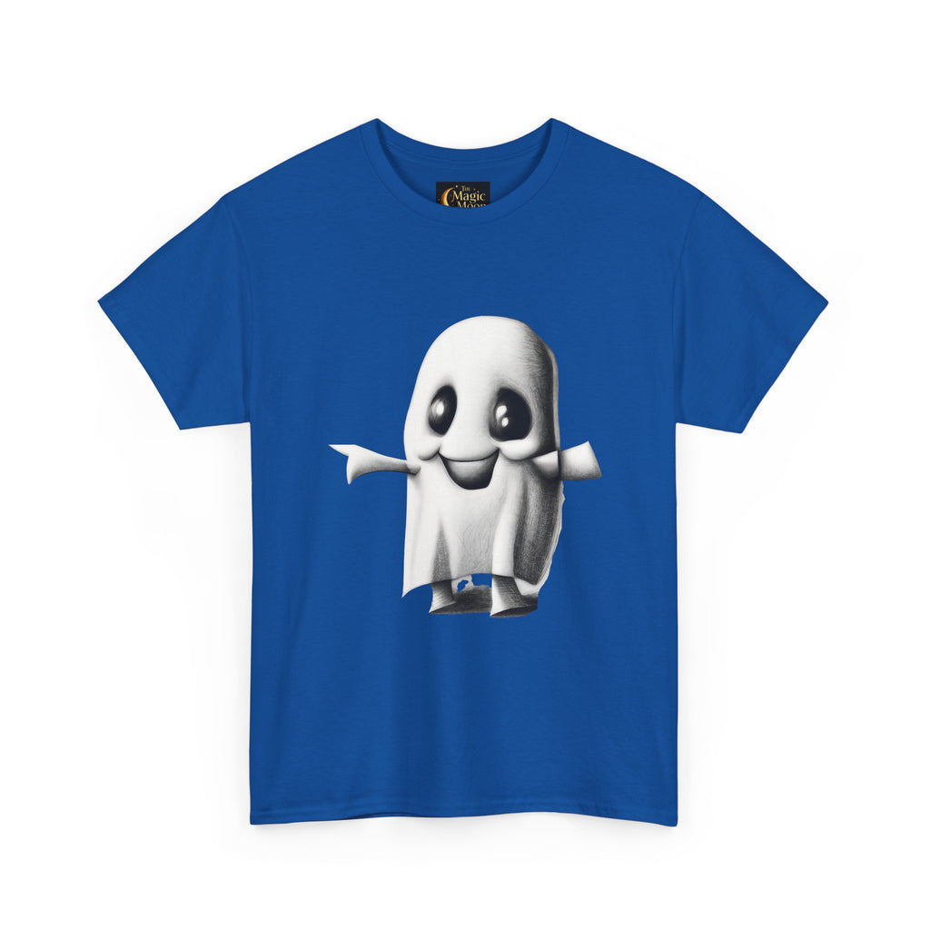 Cute Ghost T-Shirt — Adorable Cartoon Ghost Tee for Halloween & Everyday