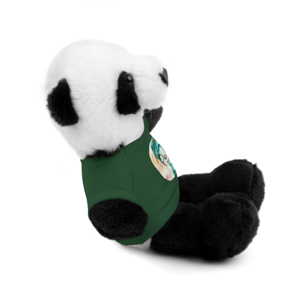 Personalized Plush Bear with Custom Tee — Cute Cartoon Portrait