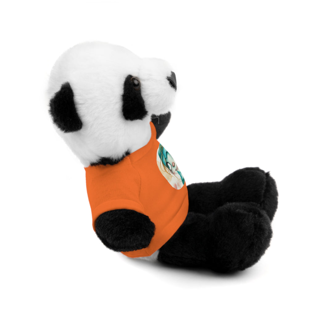 Personalized Plush Bear with Custom Tee — Cute Cartoon Portrait