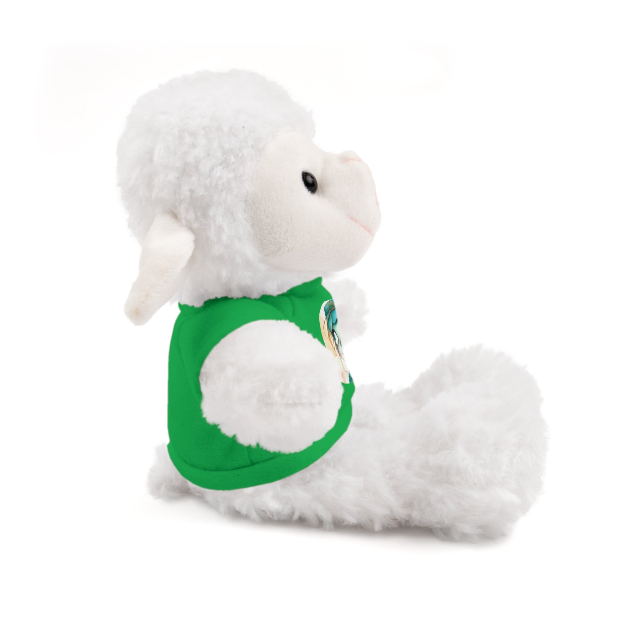 Personalized Plush Bear with Custom Tee — Cute Cartoon Portrait