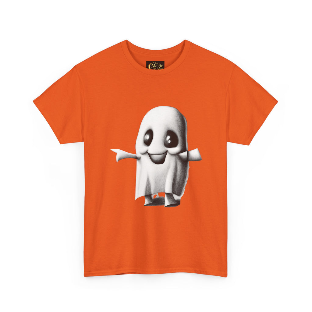 Cute Ghost T-Shirt — Adorable Cartoon Ghost Tee for Halloween & Everyday