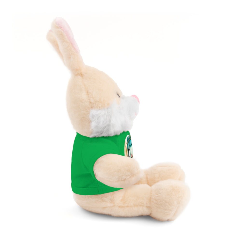 Personalized Plush Bear with Custom Tee — Cute Cartoon Portrait