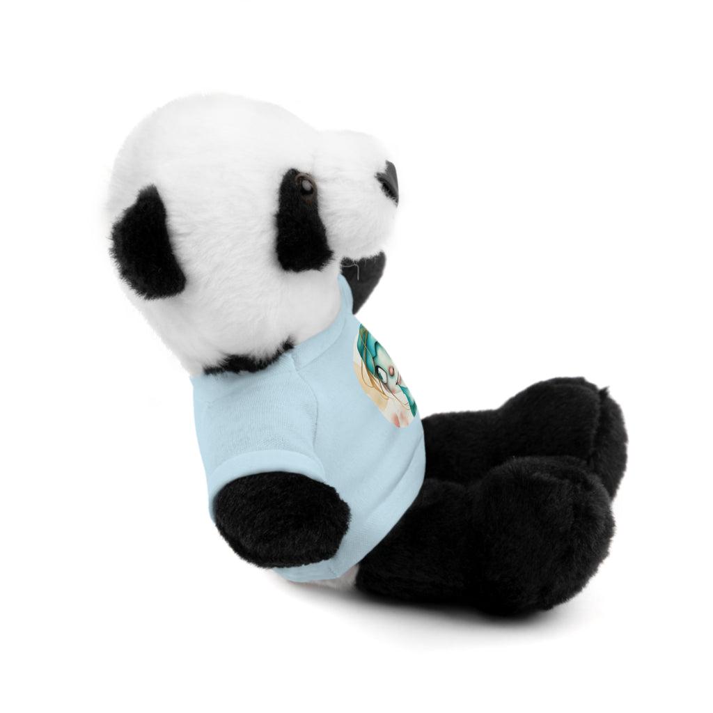Personalized Plush Bear with Custom Tee — Cute Cartoon Portrait