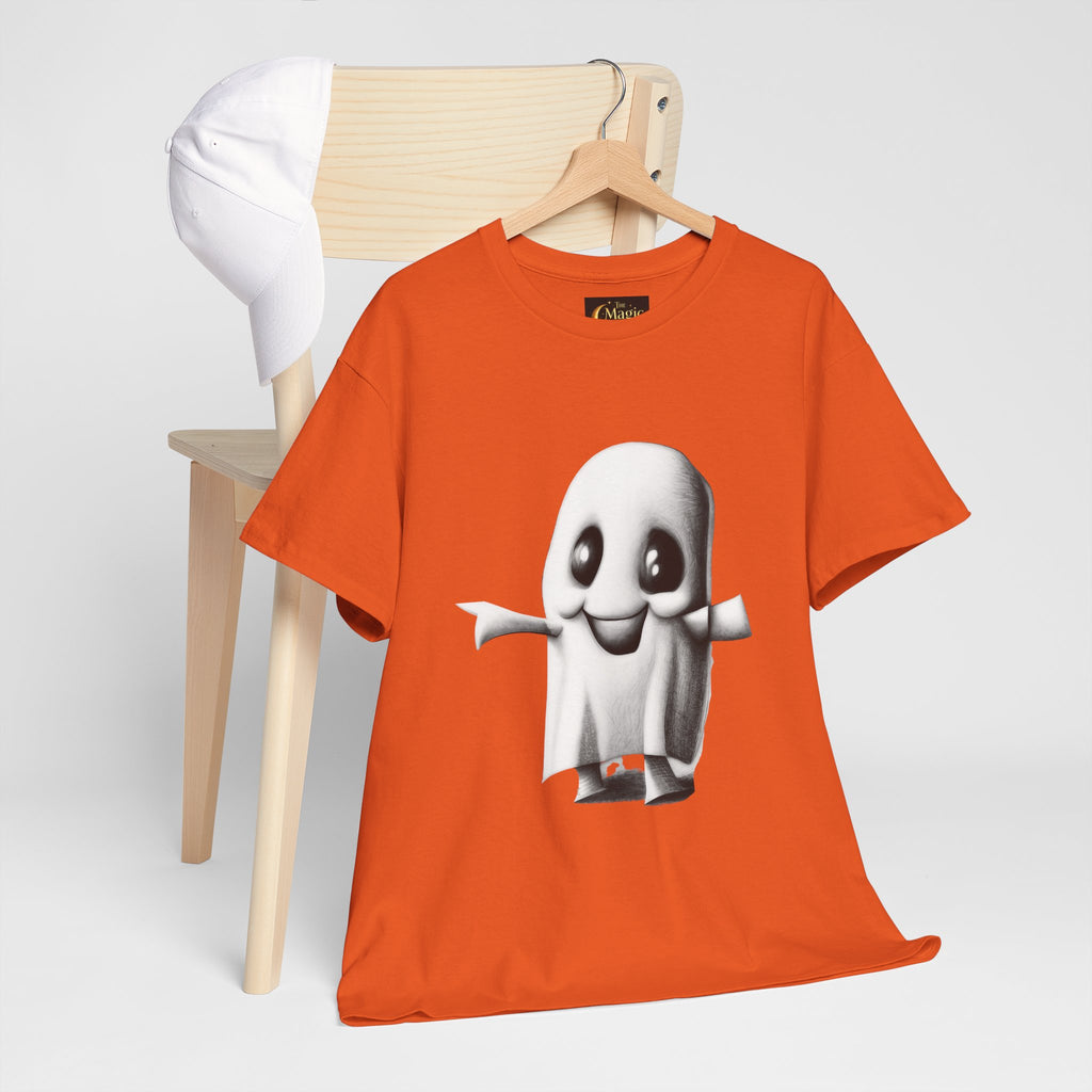 Cute Ghost T-Shirt — Adorable Cartoon Ghost Tee for Halloween & Everyday