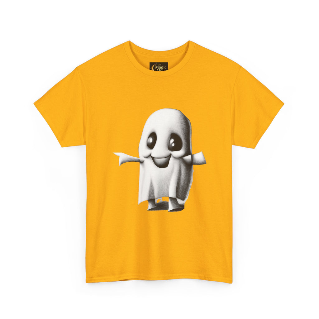 Cute Ghost T-Shirt — Adorable Cartoon Ghost Tee for Halloween & Everyday