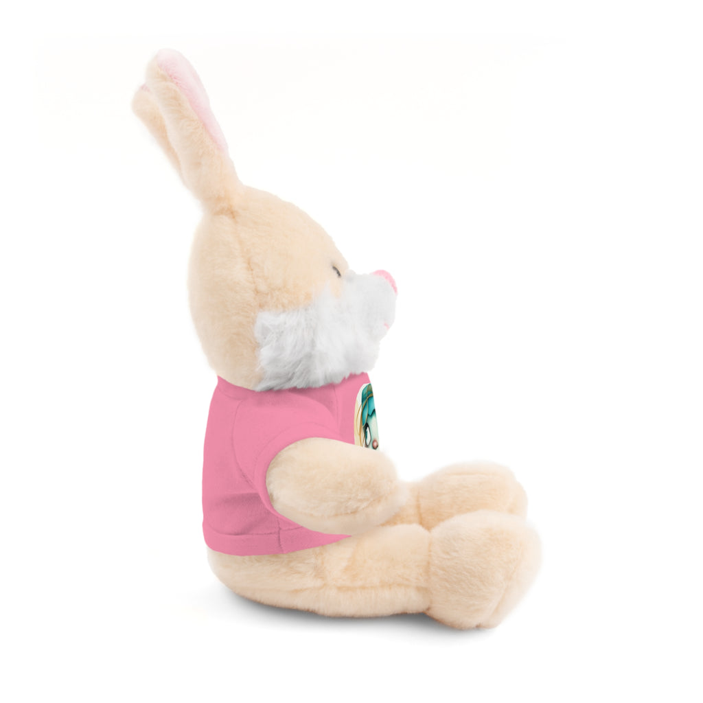 Personalized Plush Bear with Custom Tee — Cute Cartoon Portrait