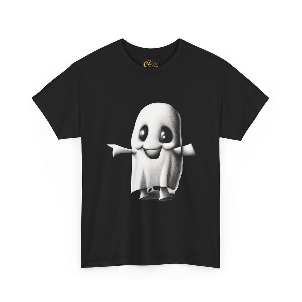 Cute Ghost T-Shirt — Adorable Cartoon Ghost Tee for Halloween & Everyday