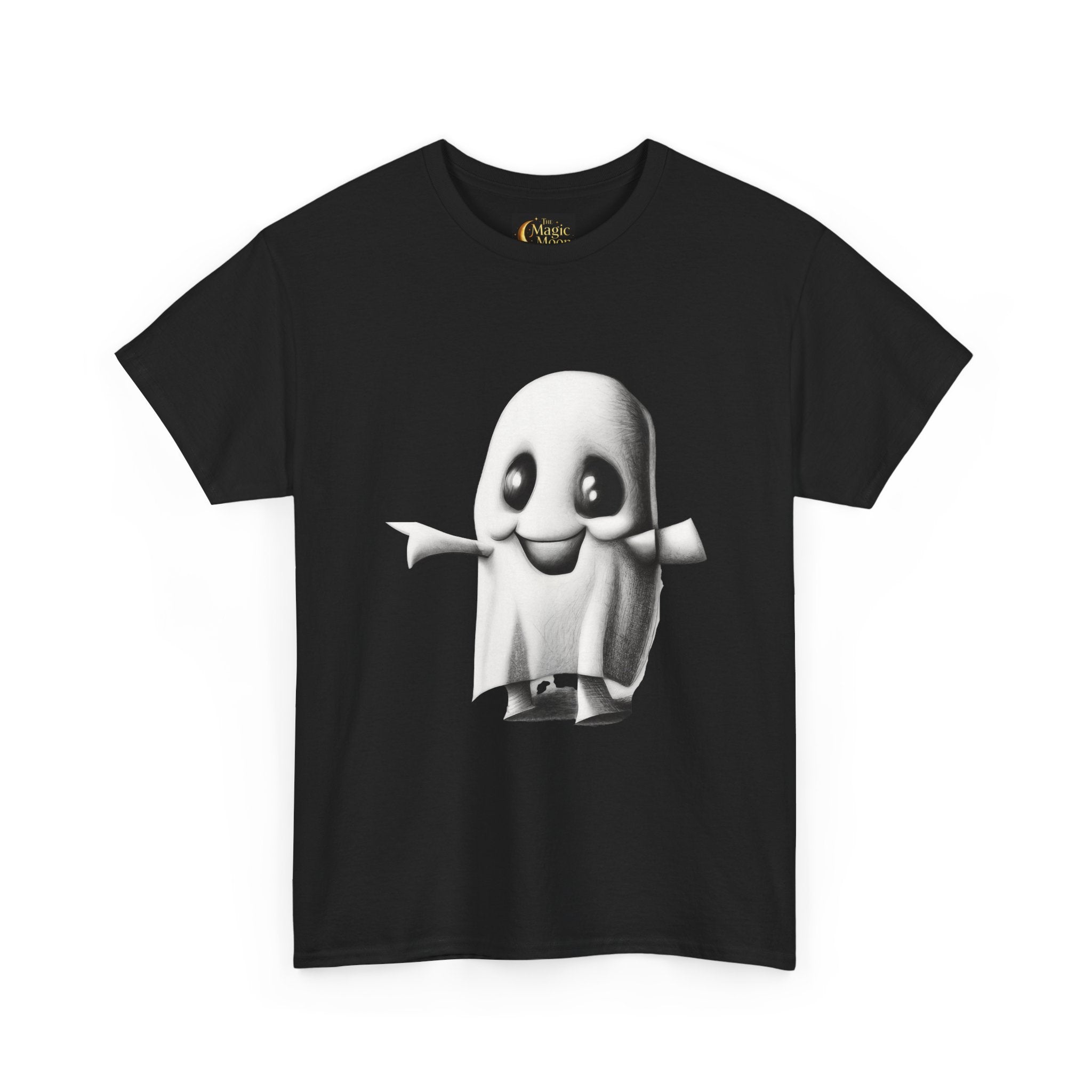 Cute Ghost T-Shirt — Adorable Cartoon Ghost Tee for Halloween & Everyday