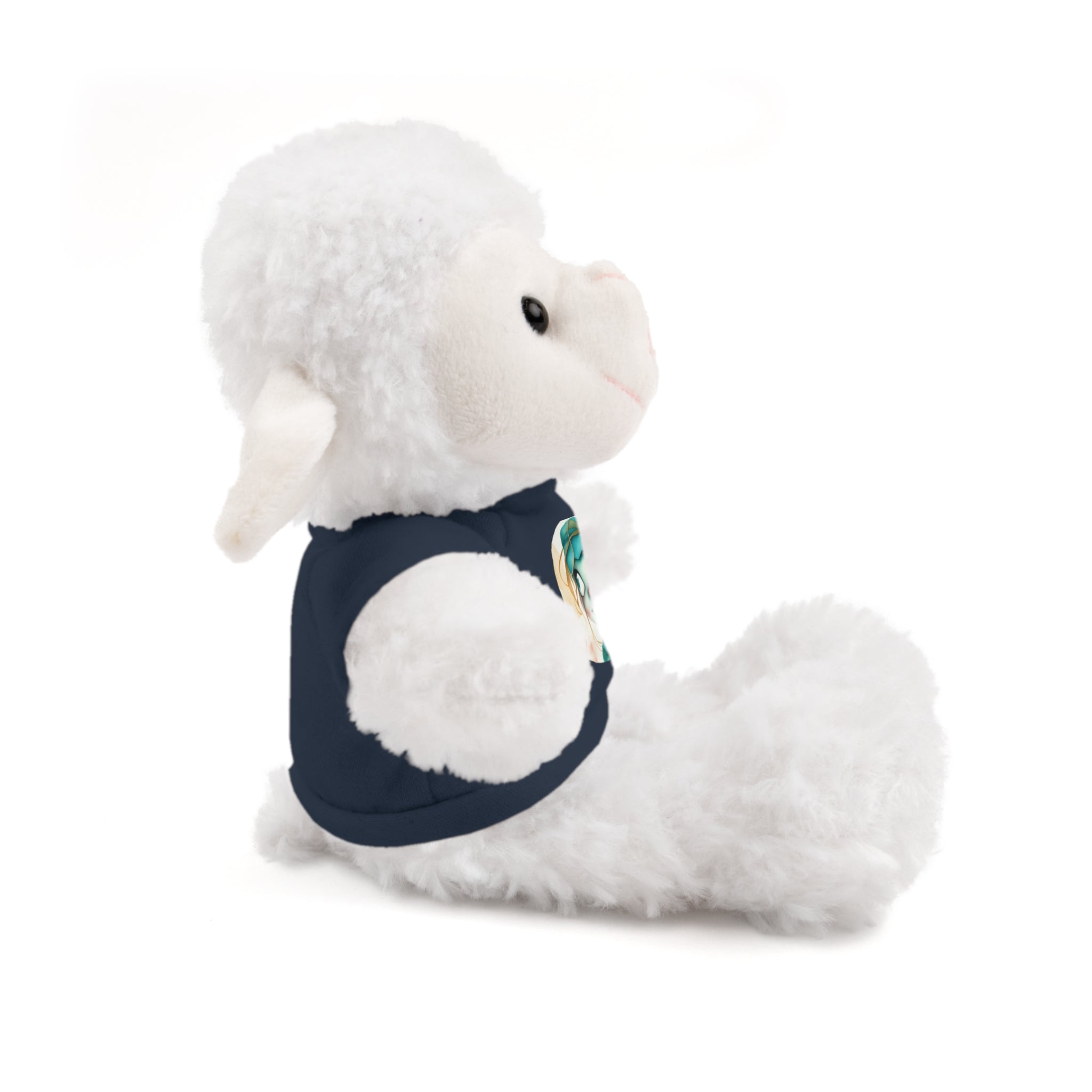 Personalized Plush Bear with Custom Tee — Cute Cartoon Portrait