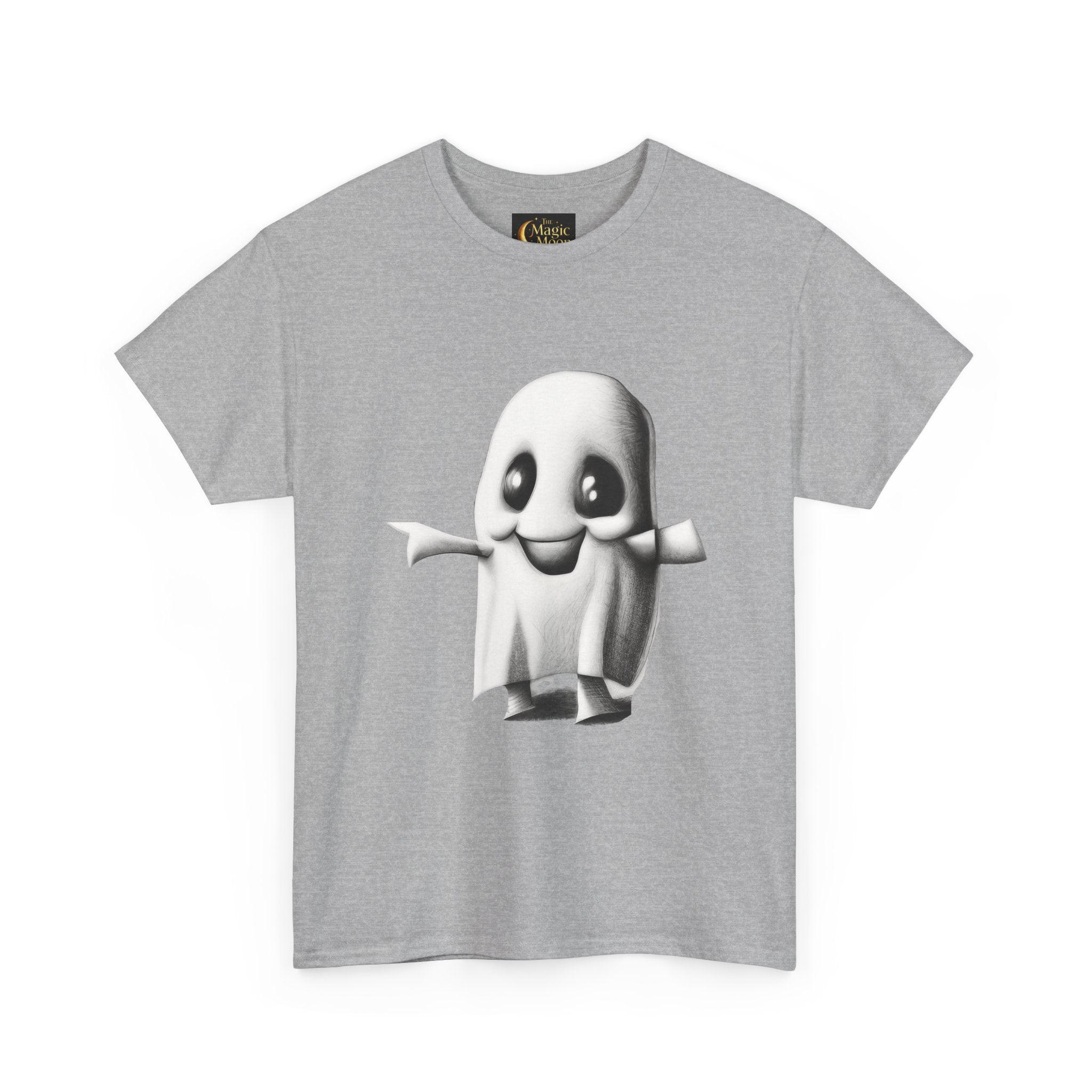 Cute Ghost T-Shirt — Adorable Cartoon Ghost Tee for Halloween & Everyday