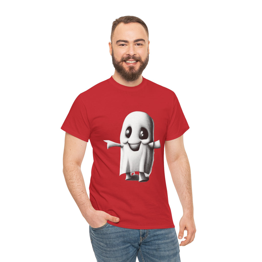 Cute Ghost T-Shirt — Adorable Cartoon Ghost Tee for Halloween & Everyday