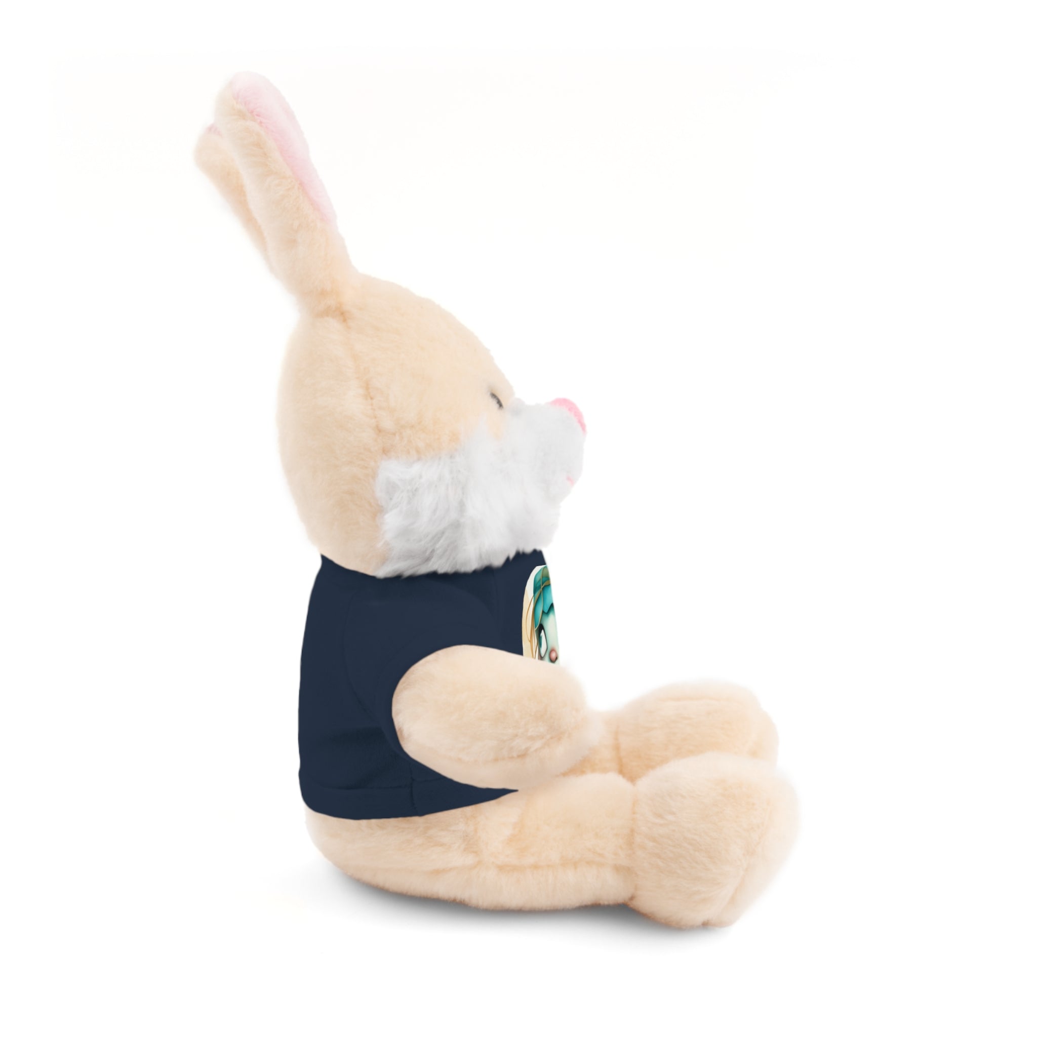 Personalized Plush Bear with Custom Tee — Cute Cartoon Portrait