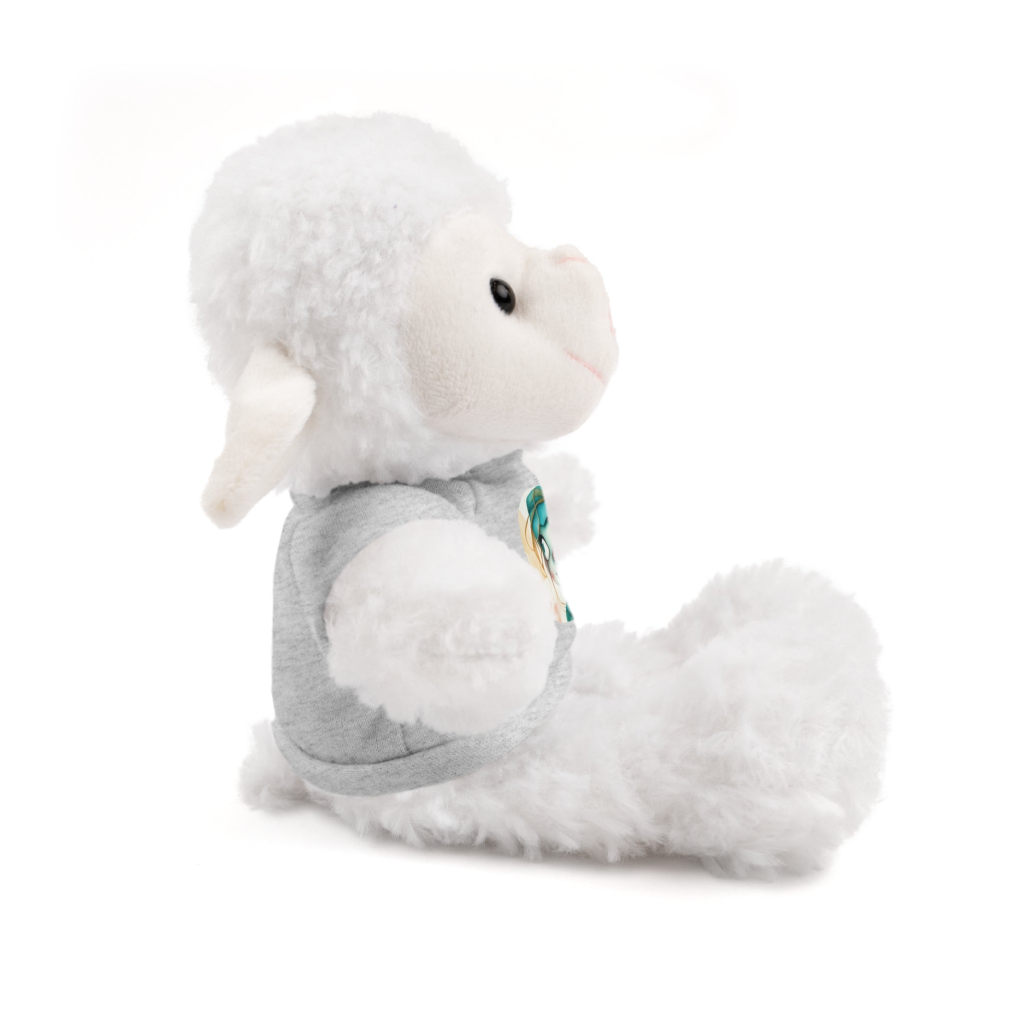 Personalized Plush Bear with Custom Tee — Cute Cartoon Portrait