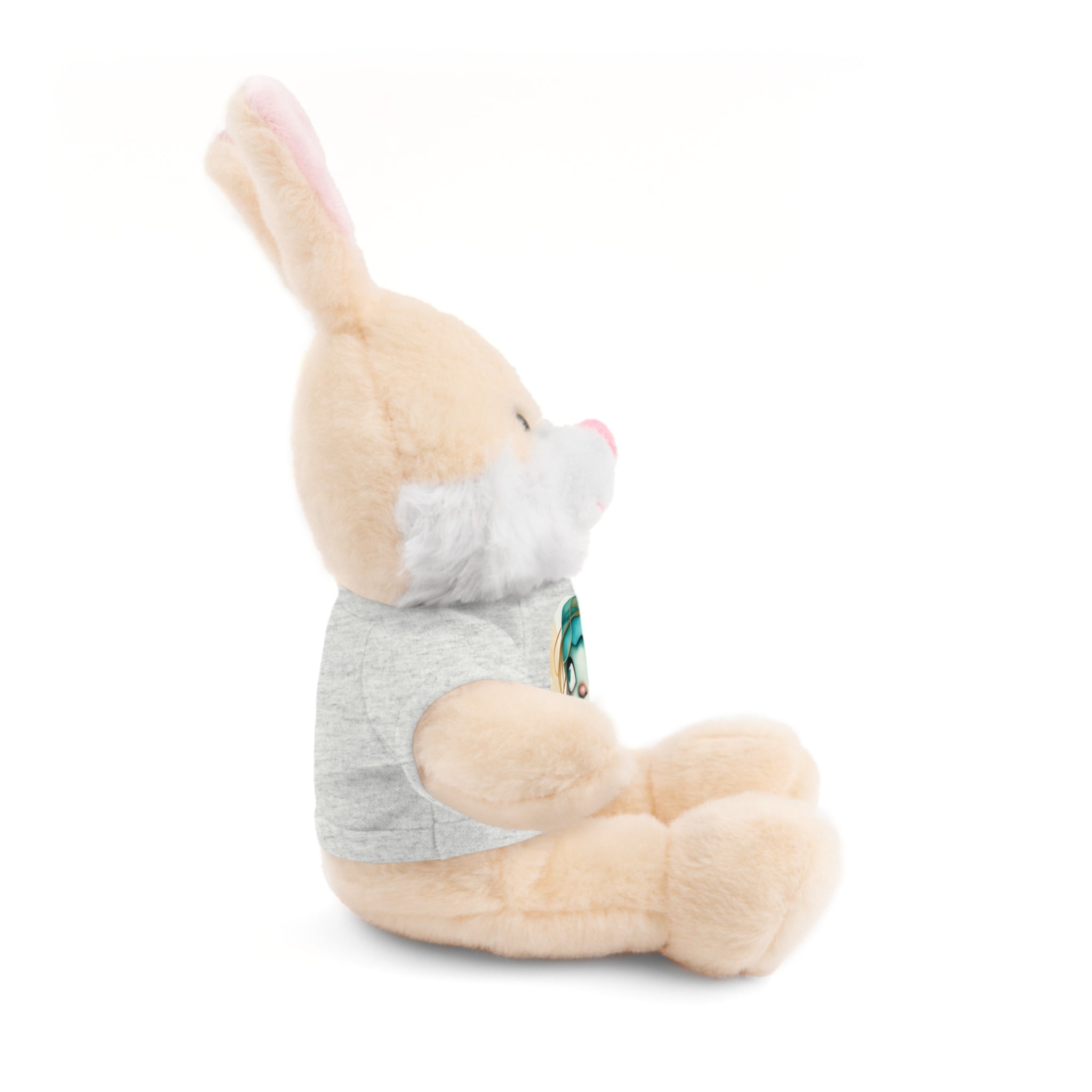 Personalized Plush Bear with Custom Tee — Cute Cartoon Portrait