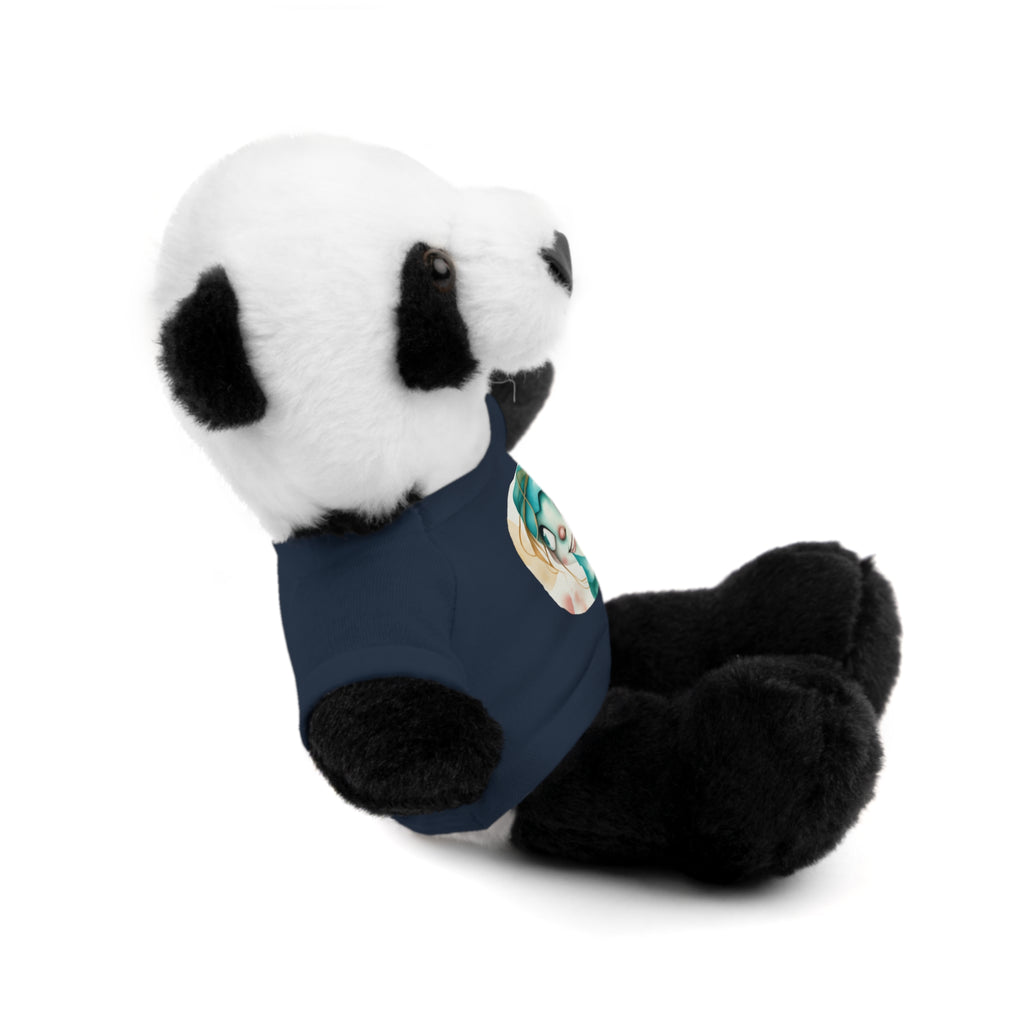 Personalized Plush Bear with Custom Tee — Cute Cartoon Portrait