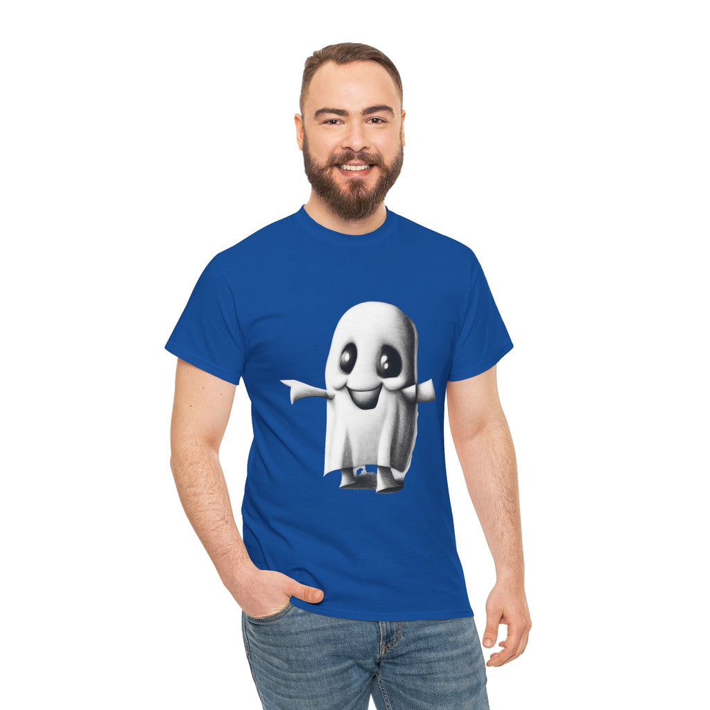 Cute Ghost T-Shirt — Adorable Cartoon Ghost Tee for Halloween & Everyday