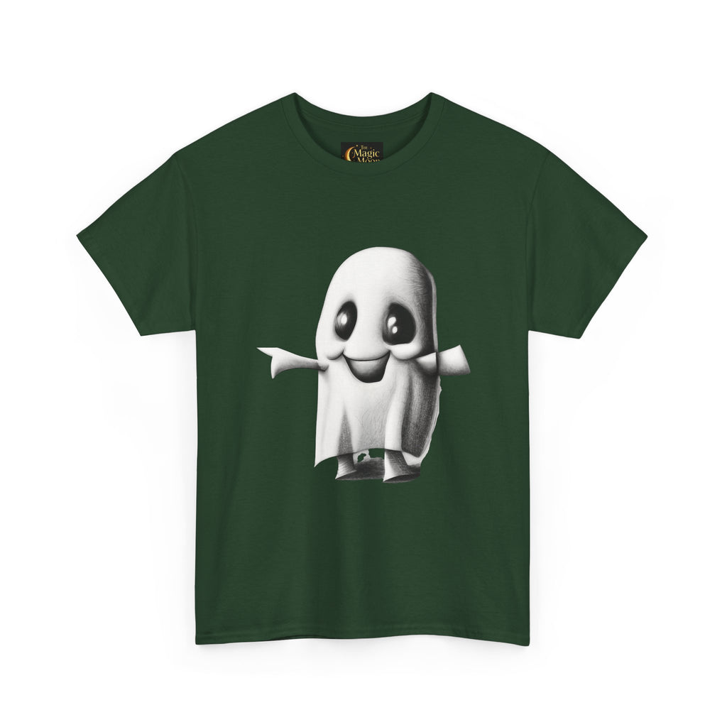 Cute Ghost T-Shirt — Adorable Cartoon Ghost Tee for Halloween & Everyday