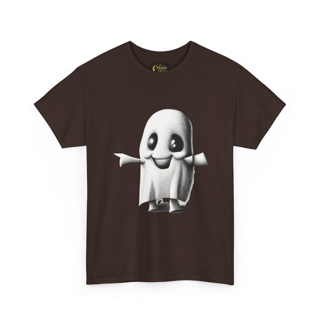 Cute Ghost T-Shirt — Adorable Cartoon Ghost Tee for Halloween & Everyday